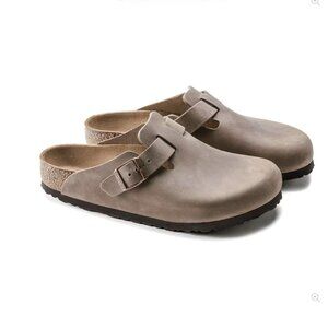 Birkenstock Clogs Boston Oiled Leather - Tobacco Brown - Size 43 - 10.5 US